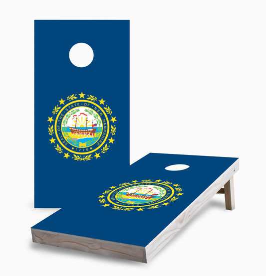 New Hampshire State Flag Cornhole Boards