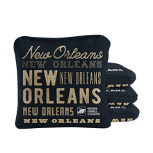 Gameday New Orleans Football Synergy Pro Black Cornhole Bags
