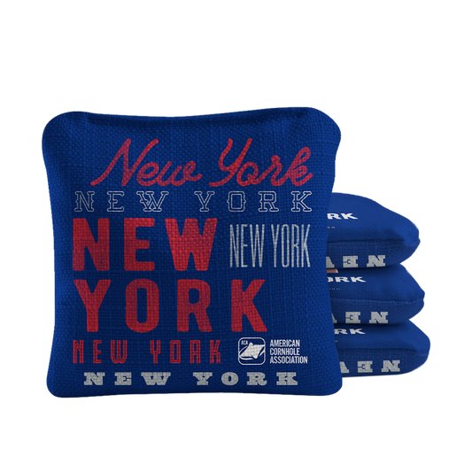 Gameday New York Football Blue Synergy Pro Cornhole Bags
