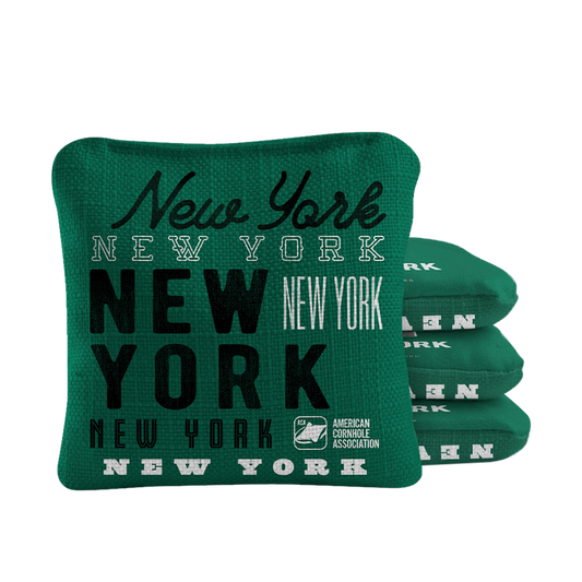Gameday New York Football Green Synergy Pro Cornhole Bags