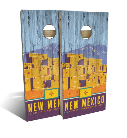 New Mexico State Pride Cornhole Boards