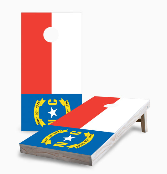 North Carolina State Flag Cornhole Boards