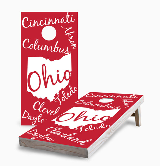 Ohio State Pride Cornhole Boards