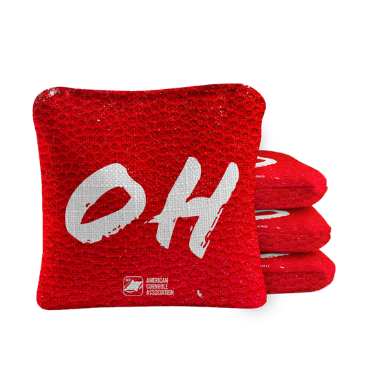 Gameday Ohio Synergy Pro Red Cornhole Bags
