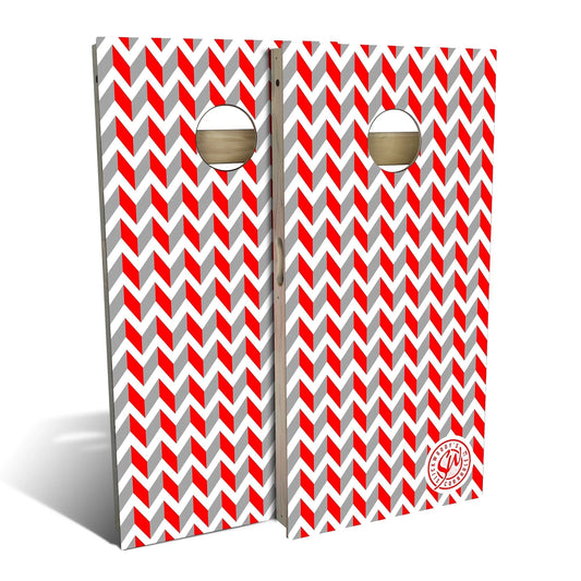 Chevron Gray Cornhole Boards