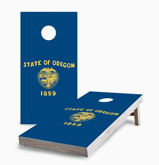 Oregon State Flag Cornhole Boards