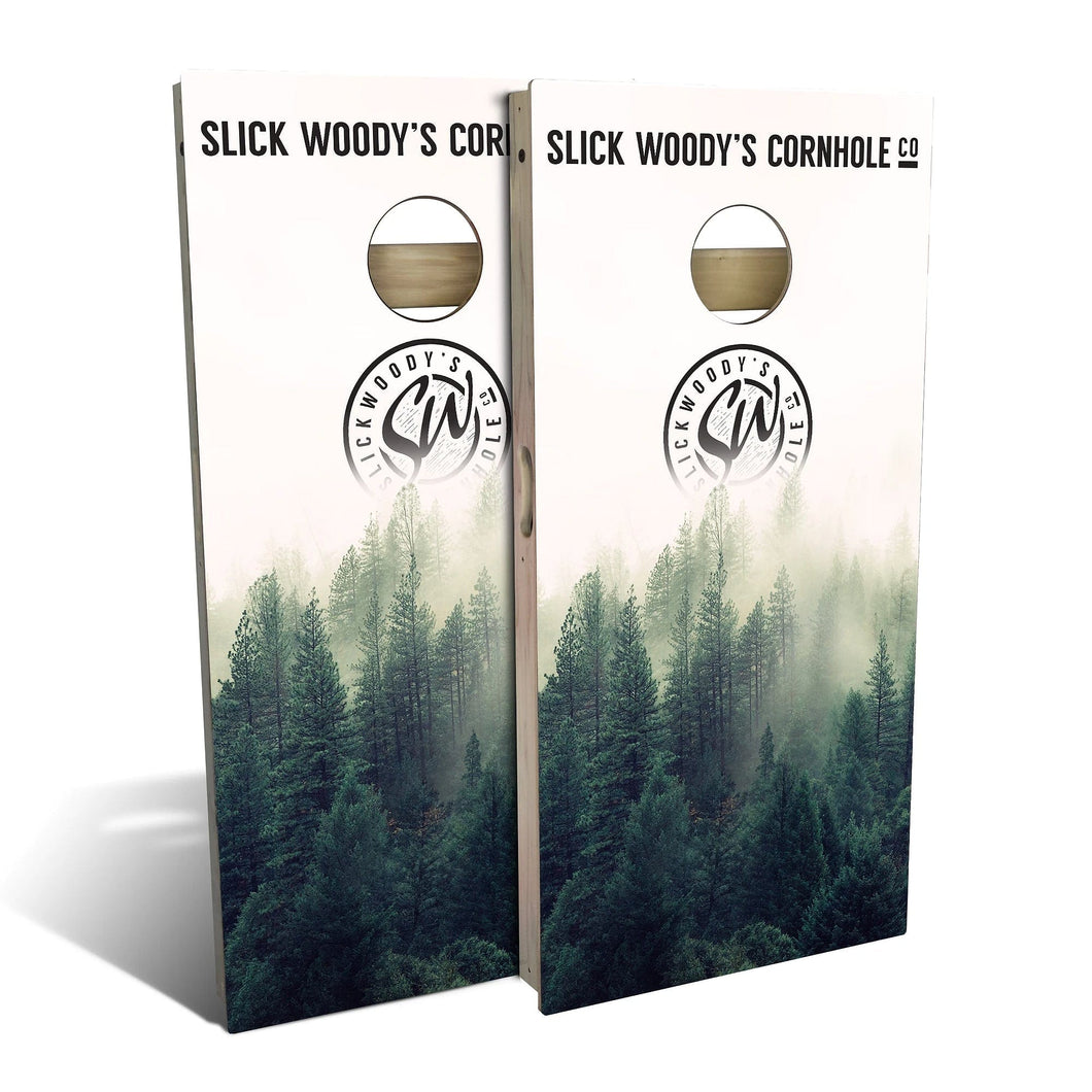 Foggy Forest Cornhole Boards