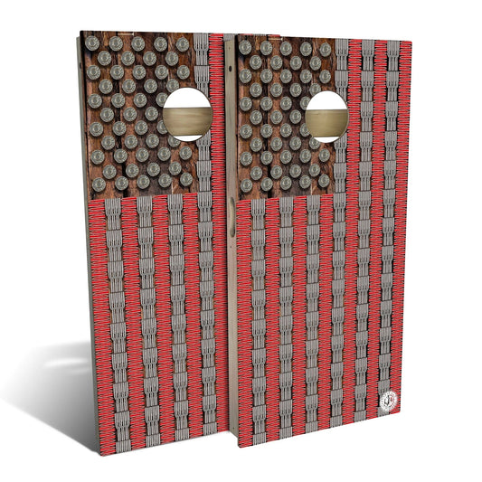 American Flag Bullets Cornhole Boards