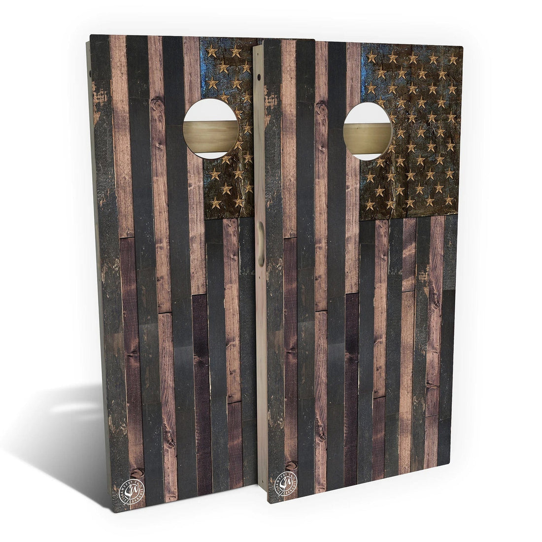 Premium American Flag Cornhole Board Set
