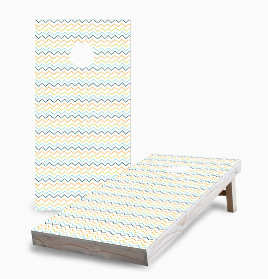 Chevron Pattern Cornhole Boards