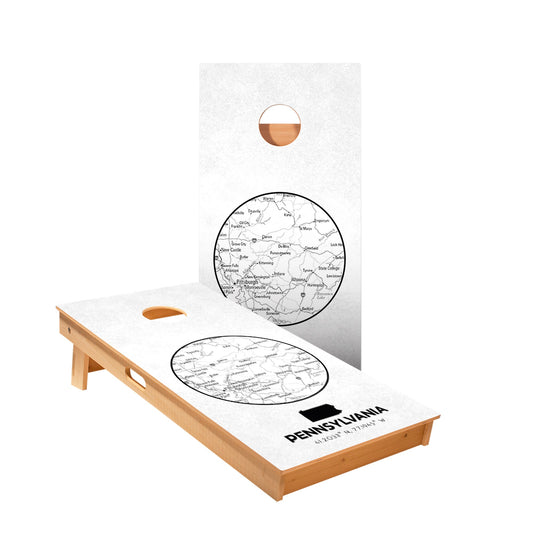 Pennsylvania State Map Cornhole Boards