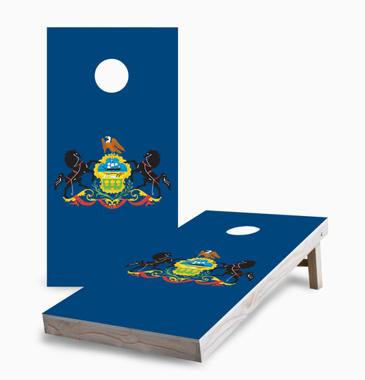 Pennsylvania State Flag Cornhole Boards