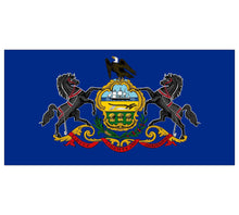 Pennsylvania State Flag poolmat closeup

