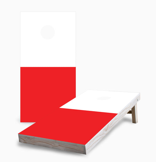 Polish Flag Cornhole Boards