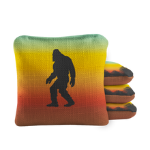 Retro Sasquatch Synergy Pro Multicolor Cornhole Bags

