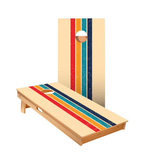 Retro Stripes Cornhole Boards