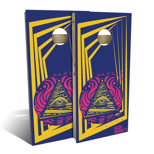 70s Seeing Eye Cornhole Boards