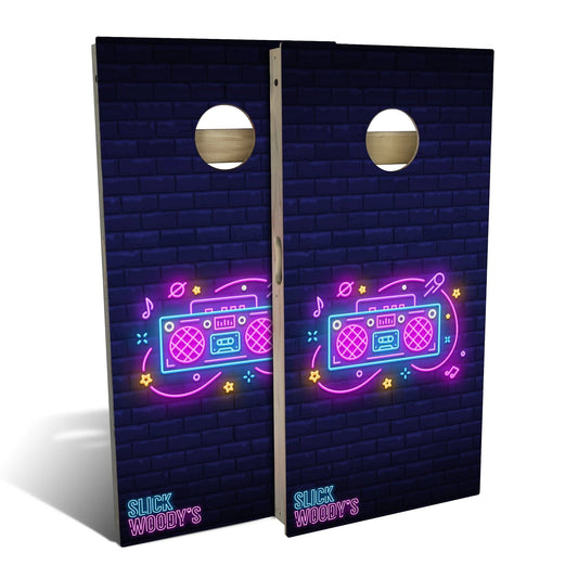 80s Boombox Cornhole Boards