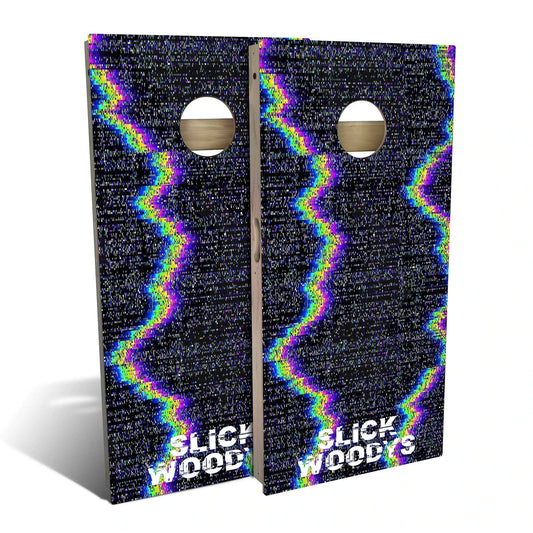 Retro Glitch Cornhole Boards