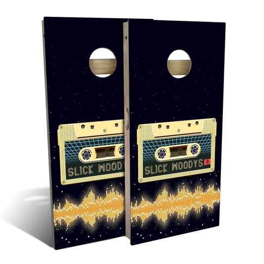 Retro Mixtape Cornhole Boards