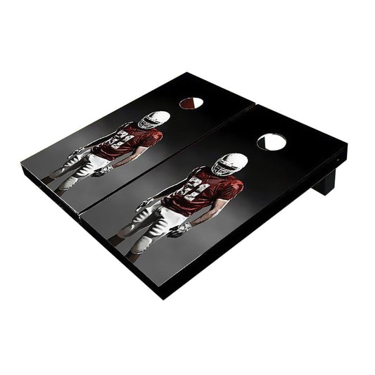 Dramatic Football Player Cornhole Boards