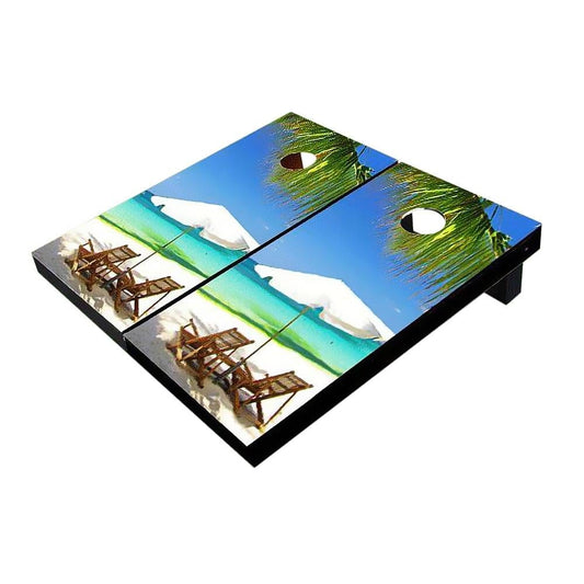 Beach Chair 2 Cornhole Boards