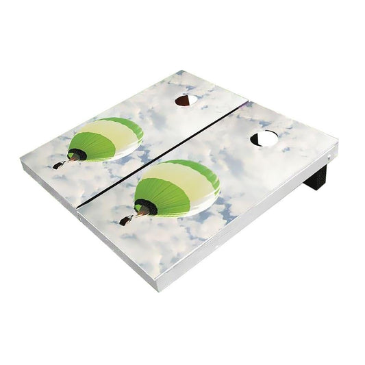 Green Hot Air Balloon Cornhole Boards