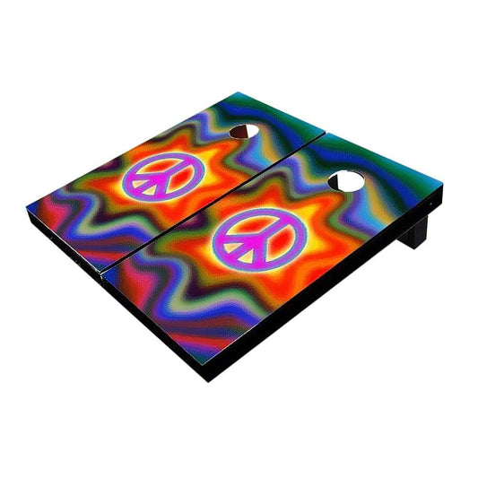 Groovy Peace Sign Cornhole Boards