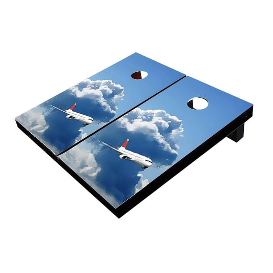 Plane In Cloud #2 Cornhole Boards