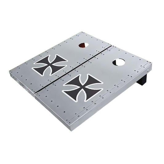 Rivet Iron Cross Cornhole Boards