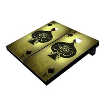 Ace of Spade Grunge Cornhole Boards
