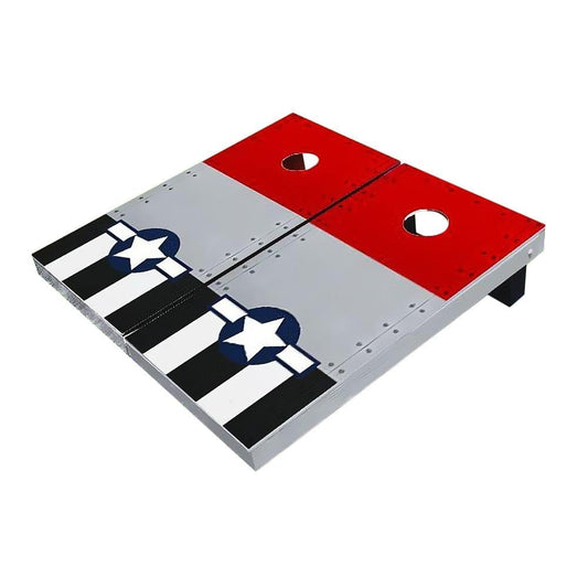 Rivet Red Wing Plane Cornhole Boards