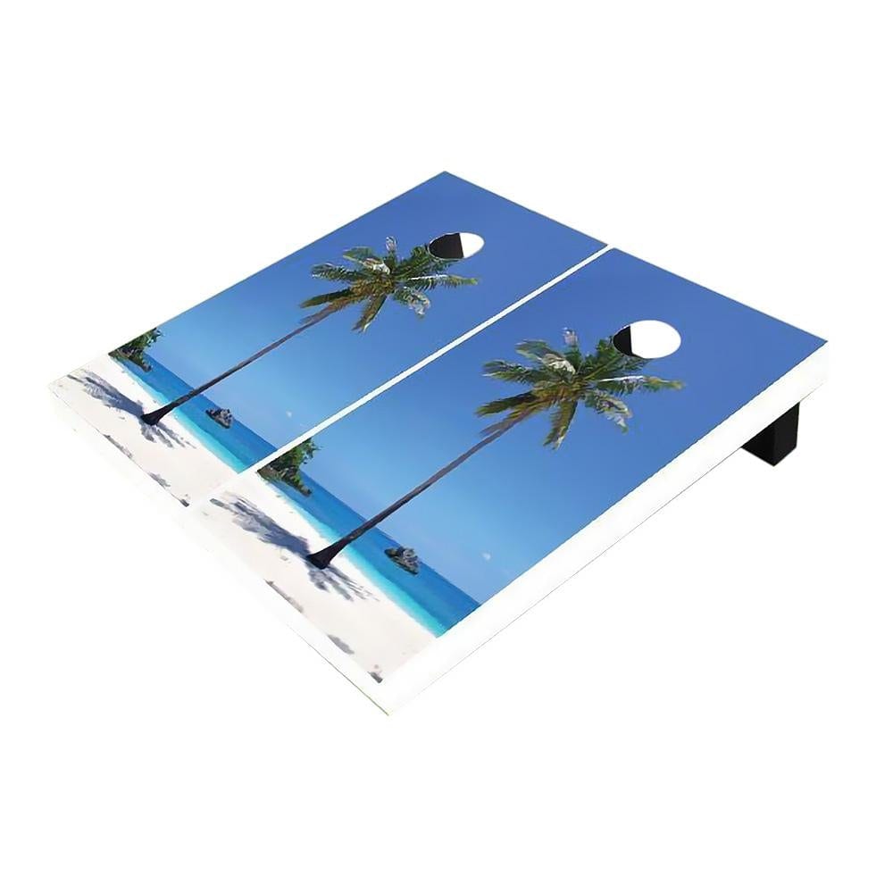 Single Palm Tree Cornhole Boards