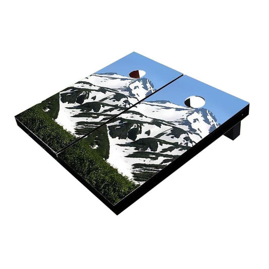 Snowy Mountain Top Cornhole Boards