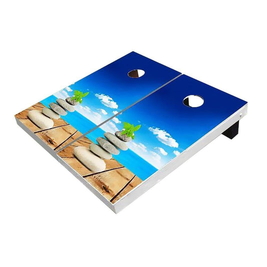 Beach Pebble Cornhole Boards