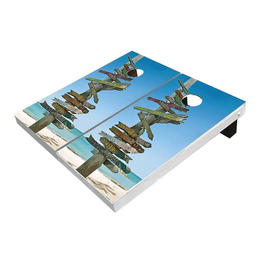Beach Signs Cornhole Boards