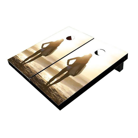 Surfing Girl Cornhole Boards