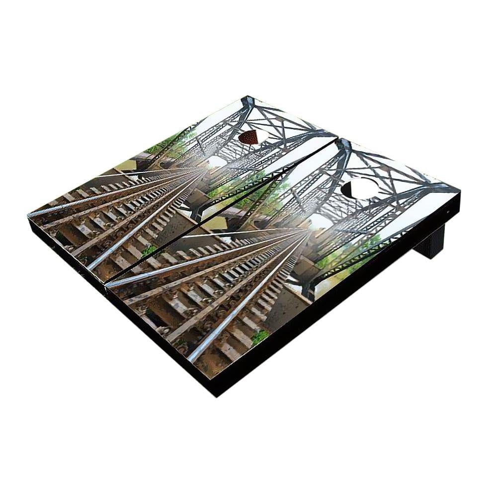 Train Bridge Cornhole Boards