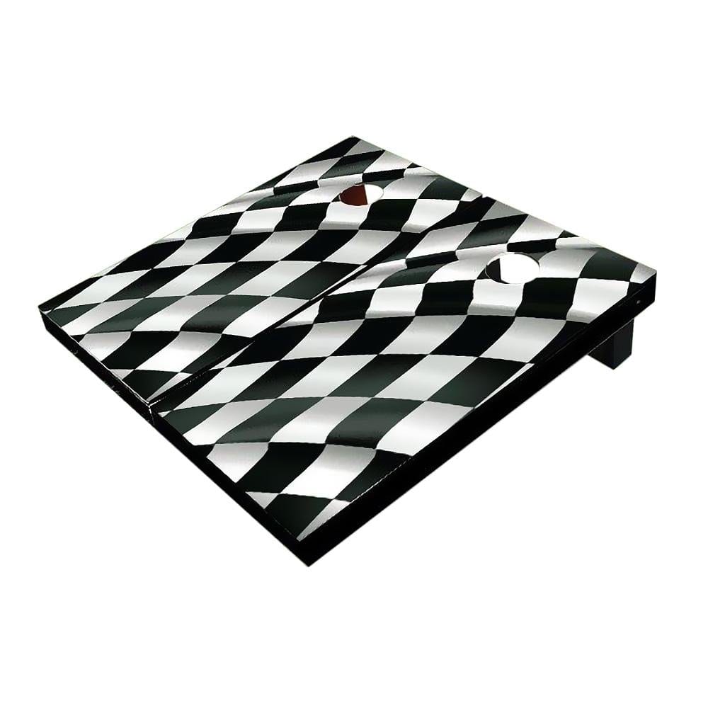 Checkered Flag Cornhole Boards