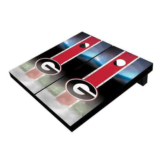 Georgia Field Red Cornhole Boards