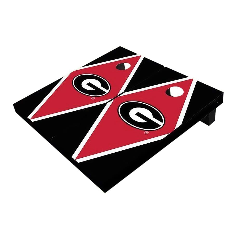 Georgia Red And Black Diamond All-Weather Cornhole Boards