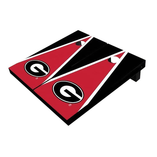 Georgia Red And Black Triangle All-Weather Cornhole Boards