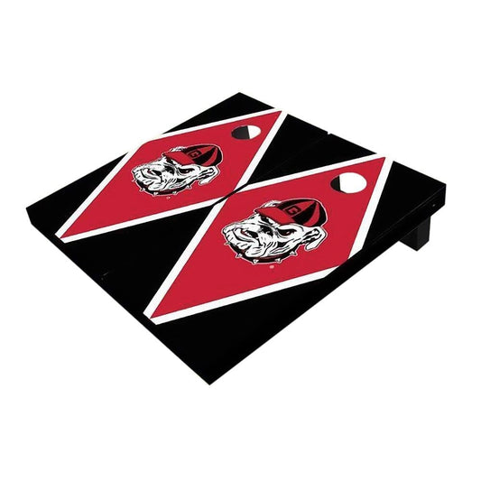 Georgia Red And Black Diamond All-Weather Cornhole Boards