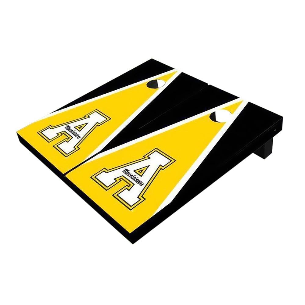 Appalachian State Yellow And Black Triangle All-Weather Cornhole Boards