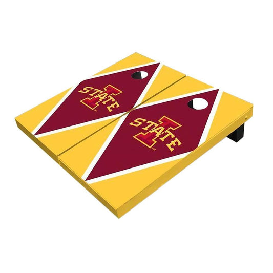 Iowa State Red And Yellow Diamond Cornhole Boards