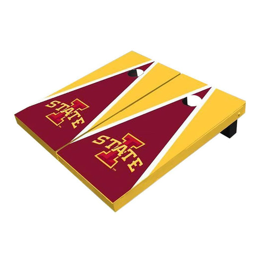 Iowa State Red And Yellow Triangle All-Weather Cornhole Boards