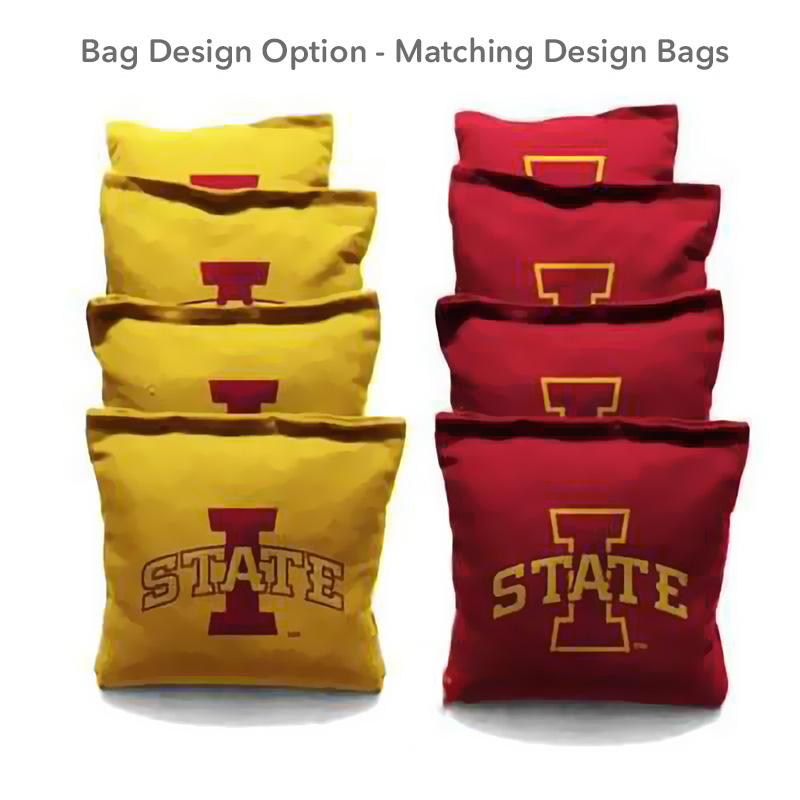 Iowa State Cyclone Stadium team logo cornhole