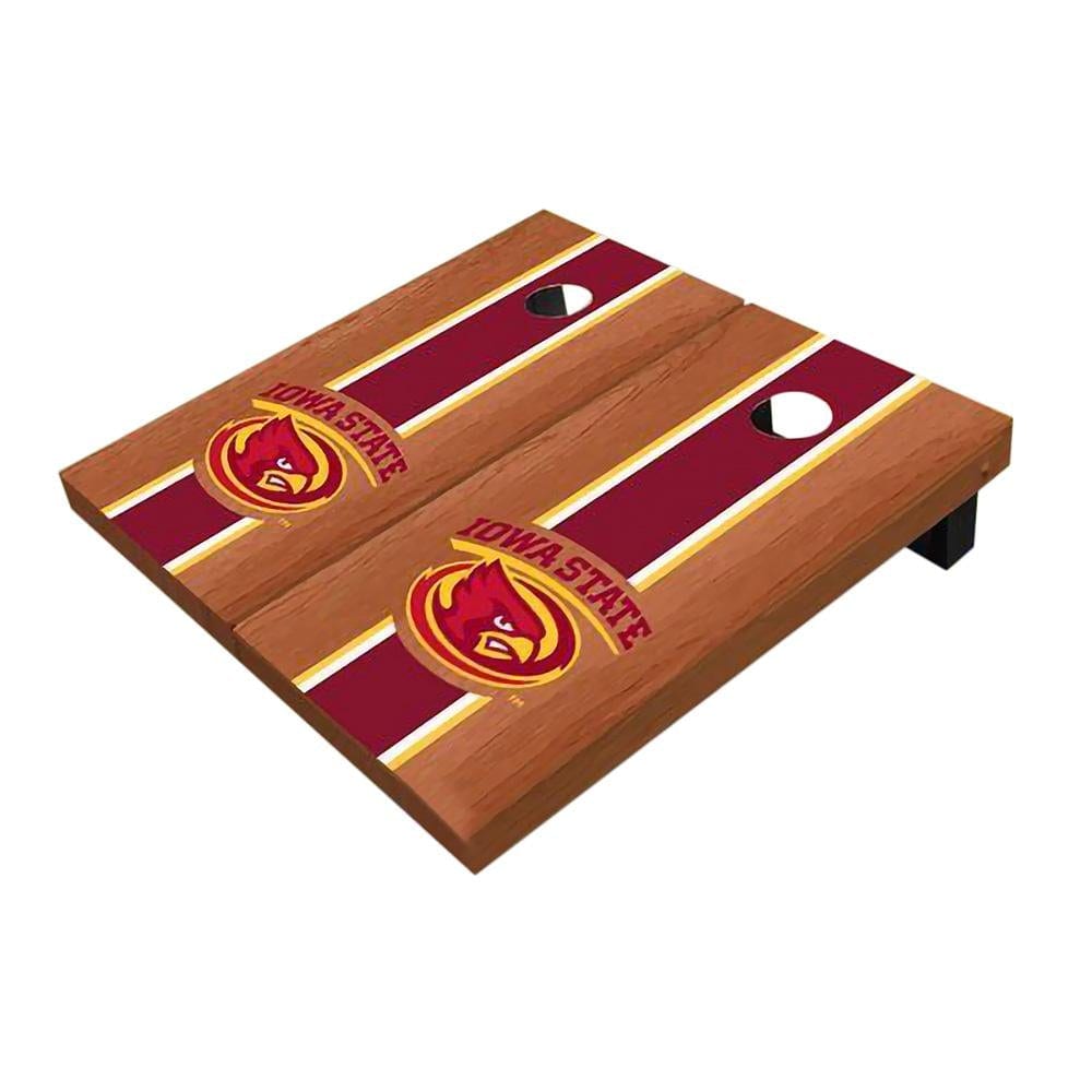 Iowa State Cyclone Red Rosewood All-Weather Cornhole Boards