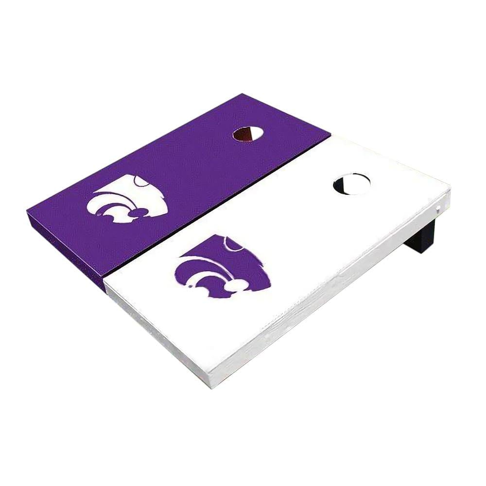 Kansas State Alternating Solid All-Weather Cornhole Boards