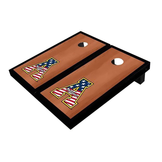 Appalachian State Patriotic Black Rosewood All-Weather Cornhole Boards